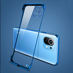 Handyhülle Hülle Crystal Hartschalen Tasche Schutzhülle S01 für Xiaomi Mi 11 Lite 5G Blau