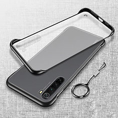 Handyhülle Hülle Crystal Hartschalen Tasche Schutzhülle S01 für Xiaomi Redmi Note 8T Schwarz
