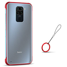 Handyhülle Hülle Crystal Hartschalen Tasche Schutzhülle S01 für Xiaomi Redmi Note 9 Rot