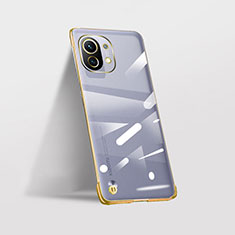 Handyhülle Hülle Crystal Hartschalen Tasche Schutzhülle S02 für Xiaomi Mi 11 Lite 5G Gold