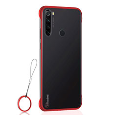 Handyhülle Hülle Crystal Hartschalen Tasche Schutzhülle S02 für Xiaomi Redmi Note 8 (2021) Rot