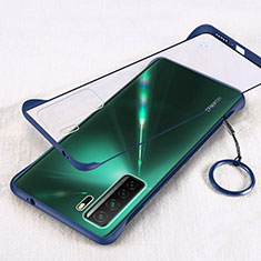 Handyhülle Hülle Crystal Hartschalen Tasche Schutzhülle S03 für Huawei Nova 7 SE 5G Blau