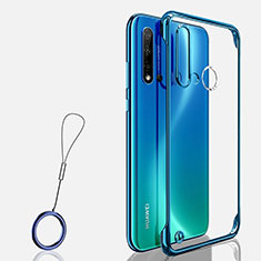 Handyhülle Hülle Crystal Hartschalen Tasche Schutzhülle S03 für Huawei P20 Lite (2019) Blau
