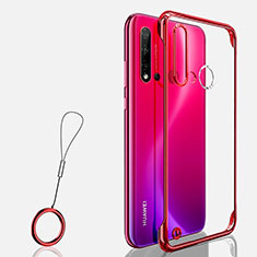 Handyhülle Hülle Crystal Hartschalen Tasche Schutzhülle S03 für Huawei P20 Lite (2019) Rot