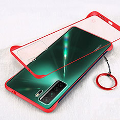 Handyhülle Hülle Crystal Hartschalen Tasche Schutzhülle S03 für Huawei P40 Lite 5G Rot