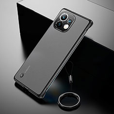 Handyhülle Hülle Crystal Hartschalen Tasche Schutzhülle S03 für Xiaomi Mi 11 Lite 5G NE Schwarz