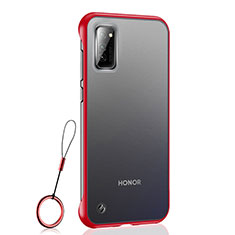 Handyhülle Hülle Crystal Hartschalen Tasche Schutzhülle S04 für Huawei Honor V30 Pro 5G Rot