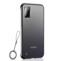 Handyhülle Hülle Crystal Hartschalen Tasche Schutzhülle S04 für Huawei Honor View 30 Pro 5G Schwarz