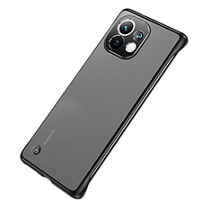 Handyhülle Hülle Crystal Hartschalen Tasche Schutzhülle S04 für Xiaomi Mi 11 5G Schwarz