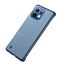 Handyhülle Hülle Crystal Hartschalen Tasche Schutzhülle S04 für Xiaomi Mi 11 Lite 5G NE Blau