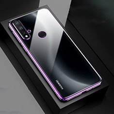 Handyhülle Hülle Crystal Hartschalen Tasche Schutzhülle S05 für Huawei P20 Lite (2019) Violett