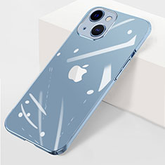 Handyhülle Hülle Crystal Hartschalen Tasche Schutzhülle WT1 für Apple iPhone 14 Hellblau