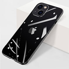 Handyhülle Hülle Crystal Hartschalen Tasche Schutzhülle WT1 für Apple iPhone 14 Schwarz