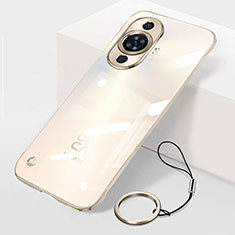 Handyhülle Hülle Crystal Rahmenlos Hartschalen Tasche Schutzhülle für Huawei Nova 11 Gold