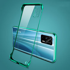 Handyhülle Hülle Crystal Rahmenlos Hartschalen Tasche Schutzhülle für Realme GT Neo 2T 5G Grün