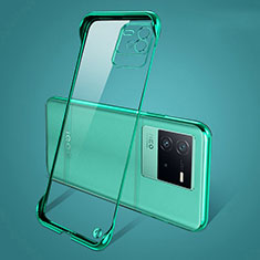 Handyhülle Hülle Crystal Rahmenlos Hartschalen Tasche Schutzhülle für Vivo iQOO Neo6 SE 5G Grün