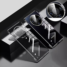 Handyhülle Hülle Crystal Rahmenlos Hartschalen Tasche Schutzhülle H01 für Huawei Mate 60 Pro Schwarz