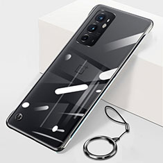 Handyhülle Hülle Crystal Rahmenlos Hartschalen Tasche Schutzhülle H01 für OnePlus 9RT 5G Schwarz