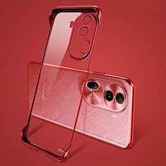 Handyhülle Hülle Crystal Rahmenlos Hartschalen Tasche Schutzhülle H01 für Oppo Reno11 Pro 5G Rot