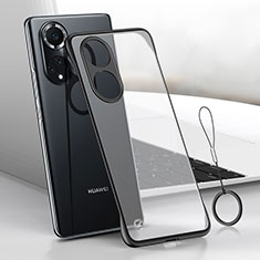 Handyhülle Hülle Crystal Rahmenlos Hartschalen Tasche Schutzhülle H02 für Huawei Honor 50 Pro 5G Schwarz