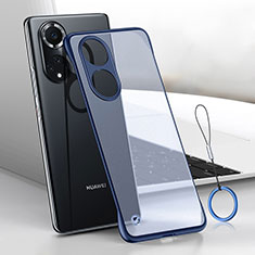 Handyhülle Hülle Crystal Rahmenlos Hartschalen Tasche Schutzhülle H02 für Huawei Nova 9 Pro Blau