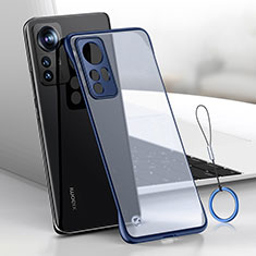 Handyhülle Hülle Crystal Rahmenlos Hartschalen Tasche Schutzhülle H02 für Xiaomi Redmi Note 12S Blau