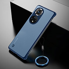 Handyhülle Hülle Crystal Rahmenlos Hartschalen Tasche Schutzhülle H03 für Huawei Nova 9 Pro Blau