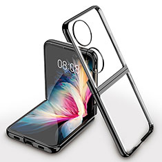 Handyhülle Hülle Crystal Tasche Schutzhülle AC1 für Huawei Pocket S Schwarz