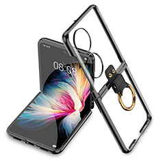 Handyhülle Hülle Crystal Tasche Schutzhülle AC2 für Huawei Pocket S Schwarz