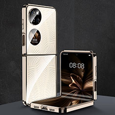 Handyhülle Hülle Crystal Tasche Schutzhülle für Huawei P50 Pocket Gold