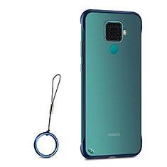 Handyhülle Hülle Crystal Tasche Schutzhülle H01 für Huawei Mate 30 Lite Blau