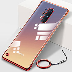 Handyhülle Hülle Crystal Tasche Schutzhülle H01 für OnePlus 8 Pro Rot