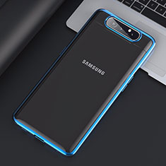 Handyhülle Hülle Crystal Tasche Schutzhülle H01 für Samsung Galaxy A90 4G Blau