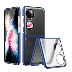 Handyhülle Hülle Crystal Tasche Schutzhülle QH2 für Huawei P60 Pocket Blau