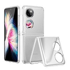 Handyhülle Hülle Crystal Tasche Schutzhülle QH2 für Huawei Pocket S Weiß