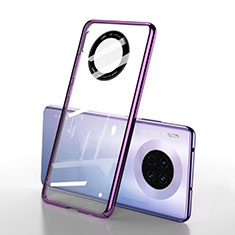 Handyhülle Hülle Crystal Tasche Schutzhülle S01 für Huawei Mate 30 5G Violett