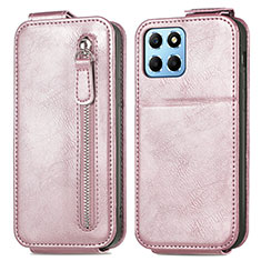 Handyhülle Hülle Flip Tasche Leder für Huawei Honor X6 5G Rosegold