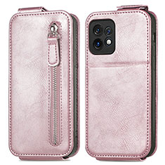 Handyhülle Hülle Flip Tasche Leder für Motorola Moto Edge 40 Pro 5G Rosegold