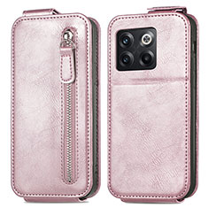 Handyhülle Hülle Flip Tasche Leder für OnePlus 10T 5G Rosegold