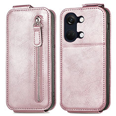 Handyhülle Hülle Flip Tasche Leder für OnePlus Nord 3 5G Rosegold