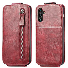 Handyhülle Hülle Flip Tasche Leder für Samsung Galaxy A04s Rot