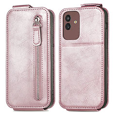 Handyhülle Hülle Flip Tasche Leder für Samsung Galaxy M13 5G Rosegold