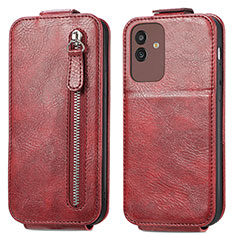 Handyhülle Hülle Flip Tasche Leder für Samsung Galaxy M13 5G Rot