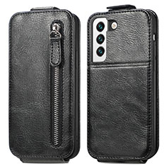 Handyhülle Hülle Flip Tasche Leder für Samsung Galaxy S23 Plus 5G Schwarz