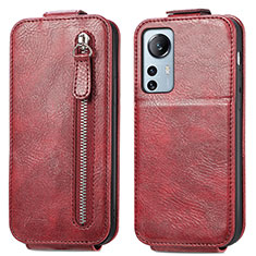 Handyhülle Hülle Flip Tasche Leder für Xiaomi Mi 12 5G Rot