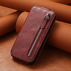 Handyhülle Hülle Flip Tasche Leder für Xiaomi Redmi Note 10 Pro 4G Rot