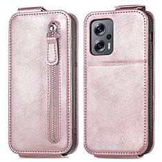 Handyhülle Hülle Flip Tasche Leder für Xiaomi Redmi Note 11T Pro 5G Rosegold