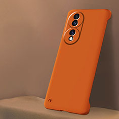 Handyhülle Hülle Hartschalen Kunststoff Rahmenlos Schutzhülle Tasche Matt für Huawei Honor 70 5G Orange