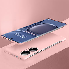 Handyhülle Hülle Hartschalen Kunststoff Rahmenlos Schutzhülle Tasche Matt für Huawei P50 Pro Rosa