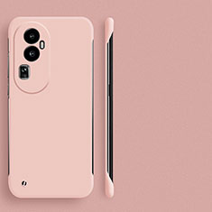 Handyhülle Hülle Hartschalen Kunststoff Rahmenlos Schutzhülle Tasche Matt für Oppo Reno10 Pro+ Plus 5G Rosa